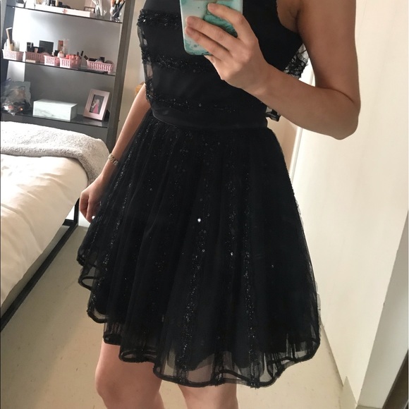 Bebe party dress black sz 2 - Picture 2 of 12